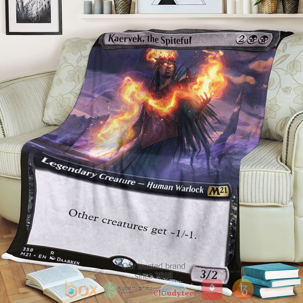 Game MTG Kaervek The Spiteful Fleece Blanket