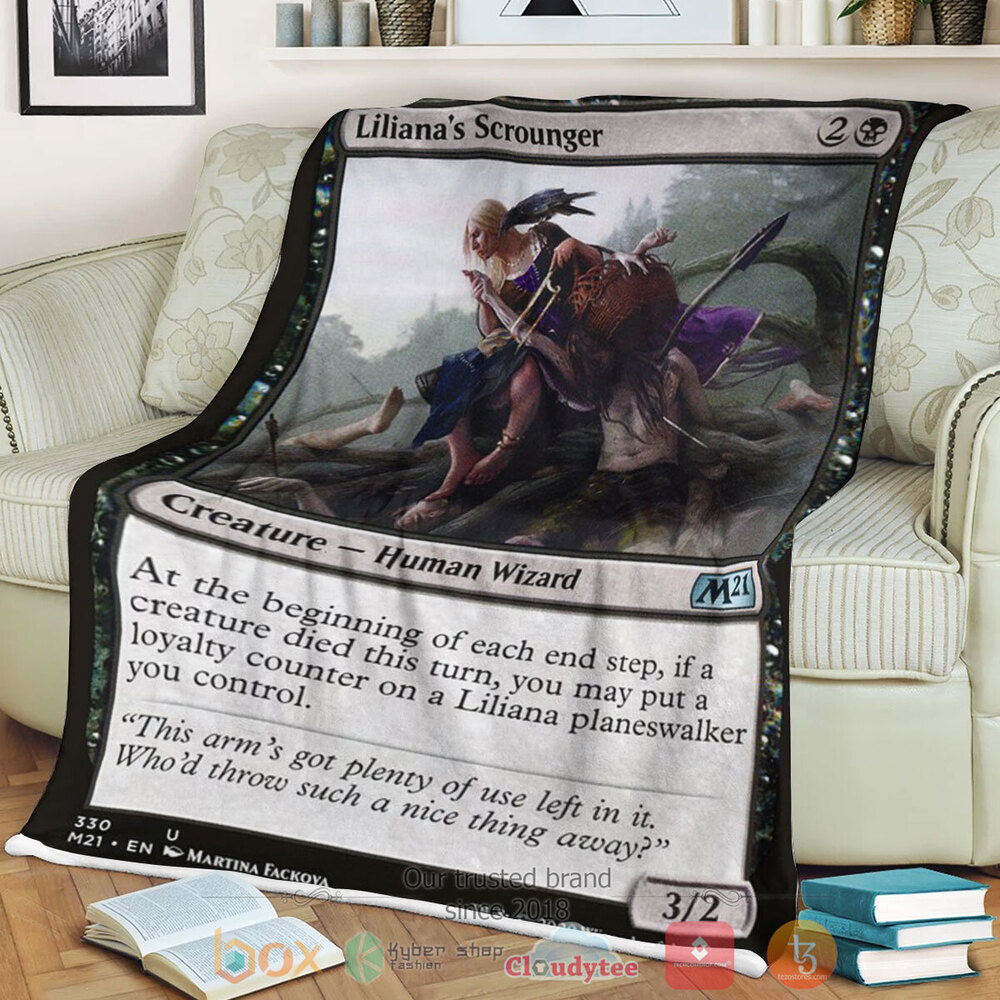 Game MTG Liliana S Scrounger Fleece Blanket
