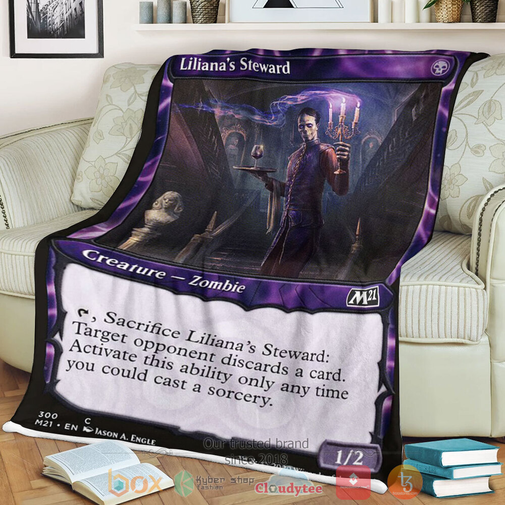Game MTG Liliana S Steward Fleece Blanket