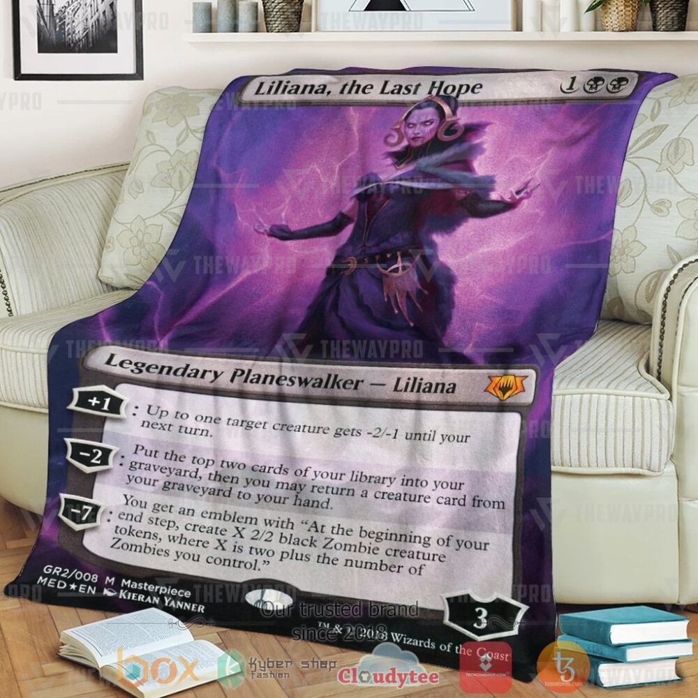 Game MTG Liliana the Last Hope Custom Soft Blanket