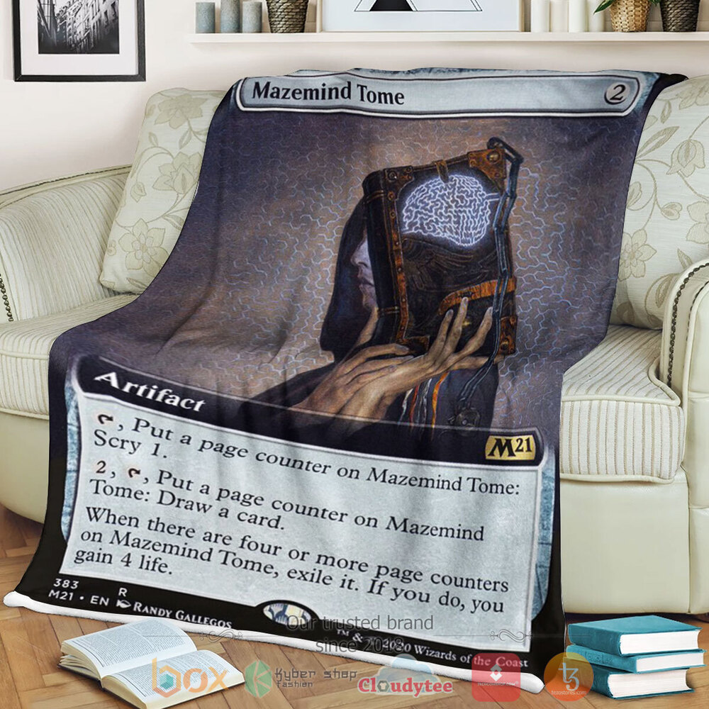Game MTG Mazemind Tome Fleece Blanket