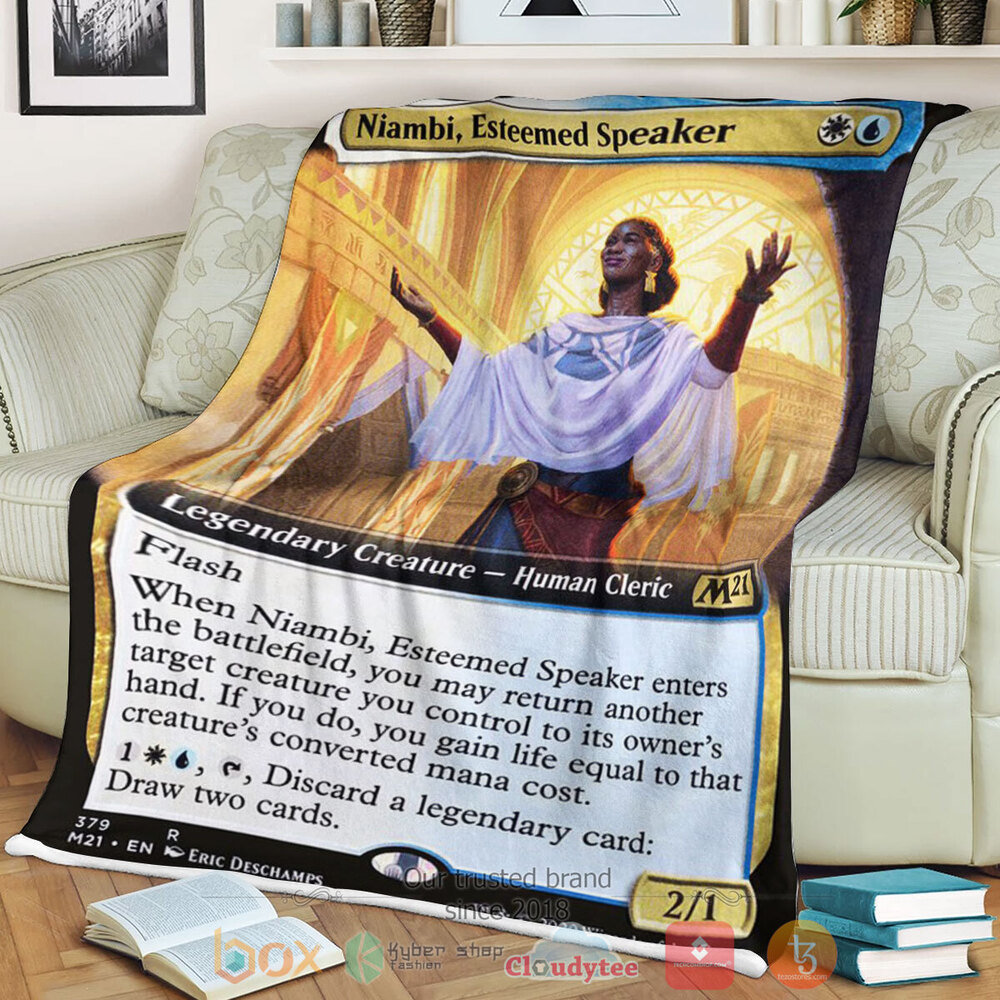 Game MTG Niambi Esteemed Speaker Fleece Blanket
