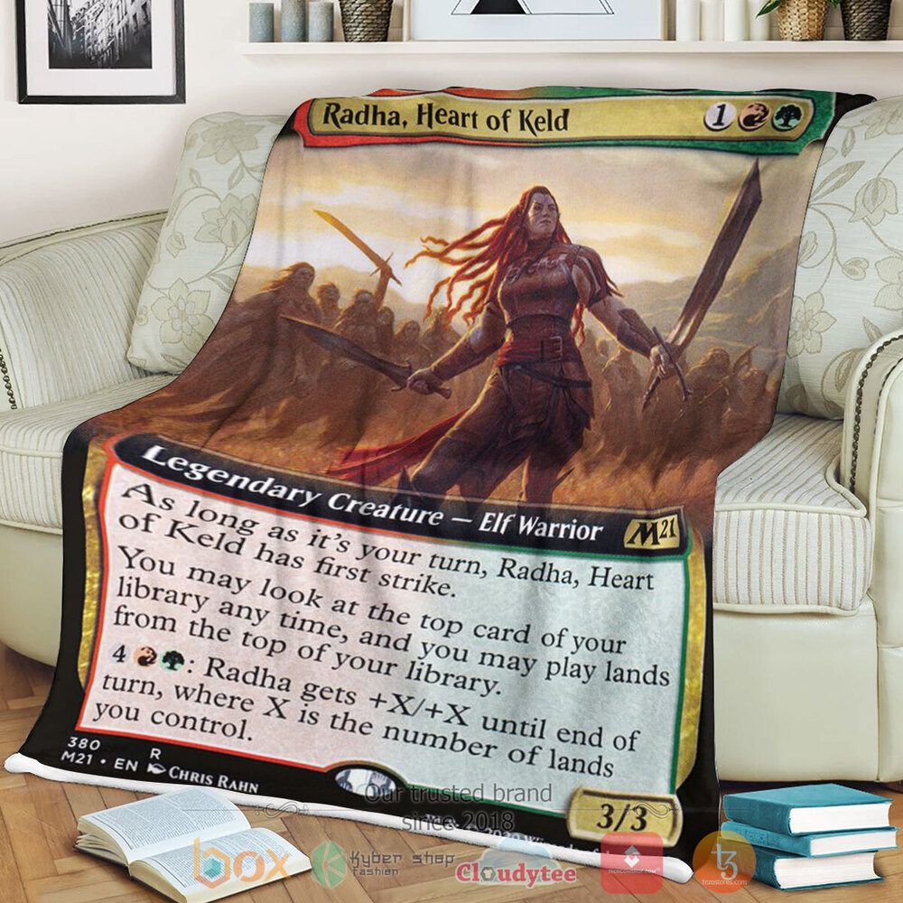 Game MTG Radha Heart Of Keld Fleece Blanket