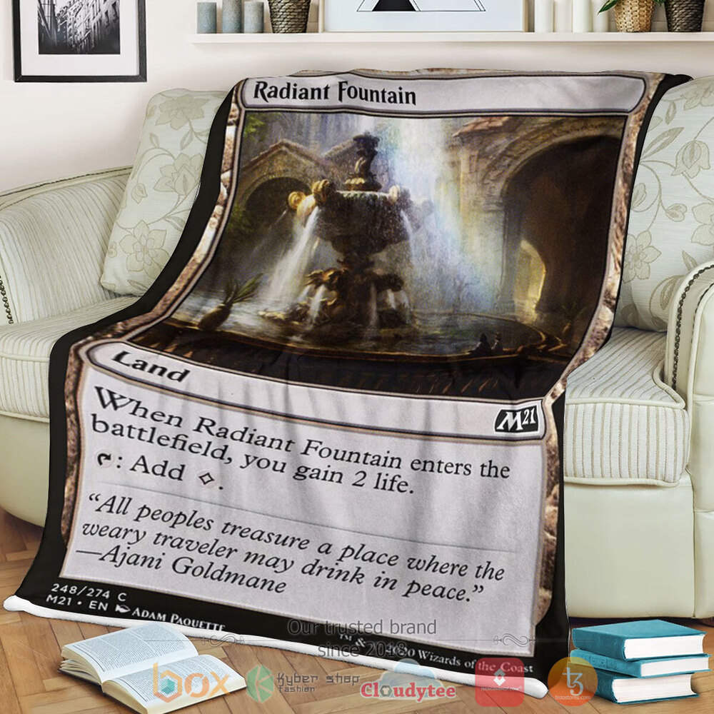 Game MTG Radiant Fountain Fleece Blanket