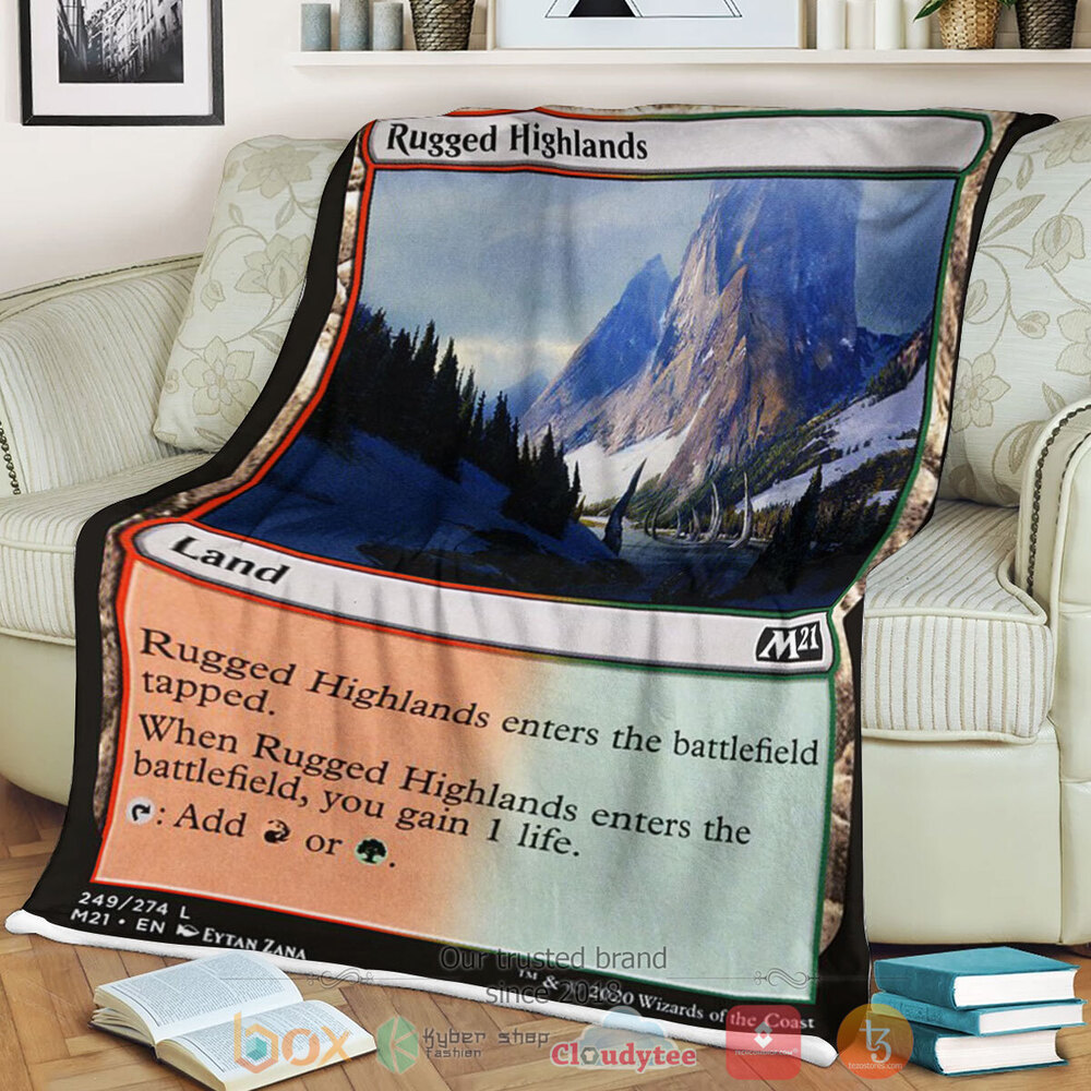 Game MTG Rugged Highlands Fleece Blanket