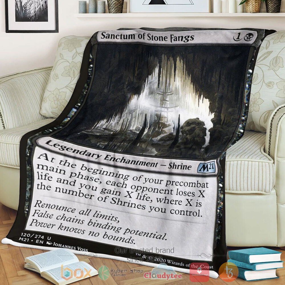 Game MTG Sanctum Of Stone Fangs Fleece Blanket