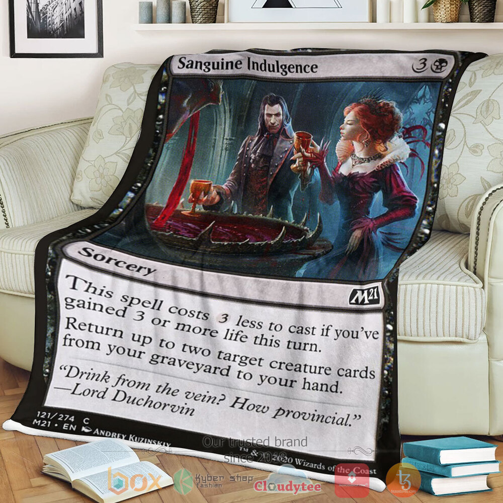 Game MTG Sanguine Indulgence Fleece Blanket