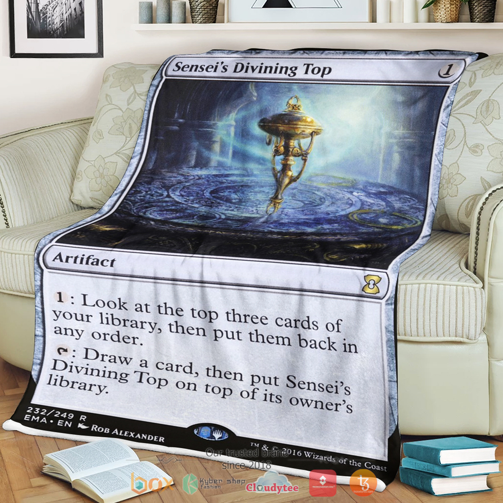Game MTG Senseis Divining Top Blanket