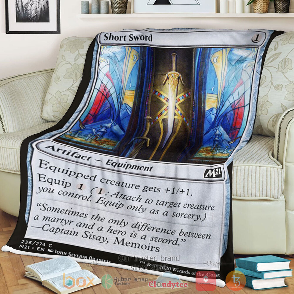 Game MTG Short Sword Fleece Blanket