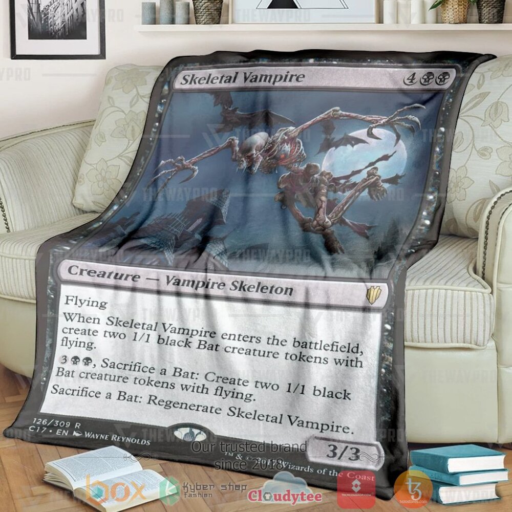 Game MTG Skeletal Vampire Custom Soft Blanket