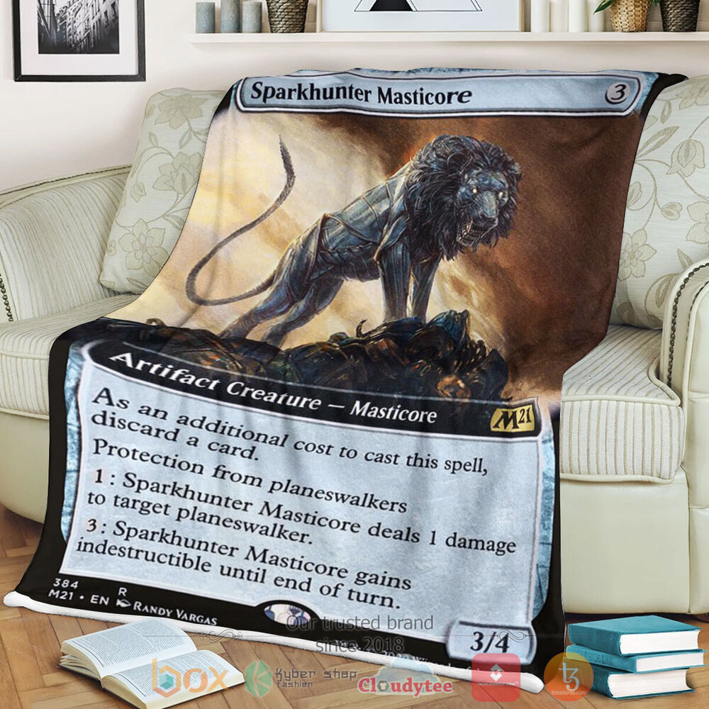 Game MTG Sparkhunter Masticore Fleece Blanket