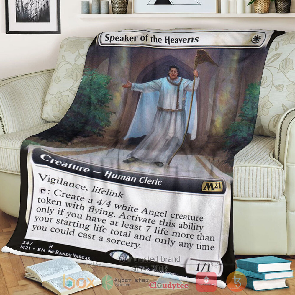 Game MTG Speaker Of The Heavens Fleece Blanket