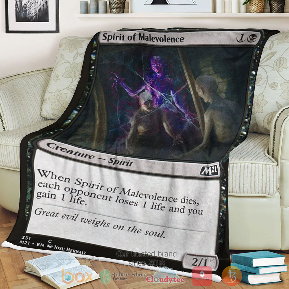 Game MTG Spirit Of Malevolence Fleece Blanket