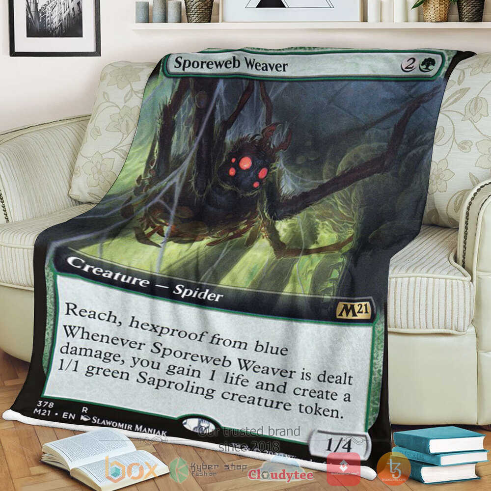 Game MTG Sporeweb Weaver Fleece Blanket