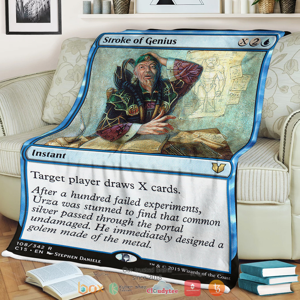 Game MTG Stroke of Genius Blanket