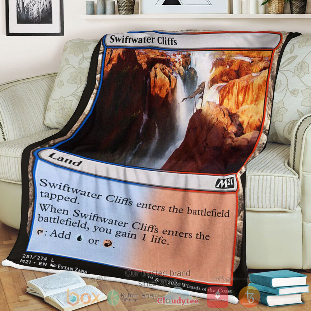 Game MTG Swiftwater Cliffs Fleece Blanket