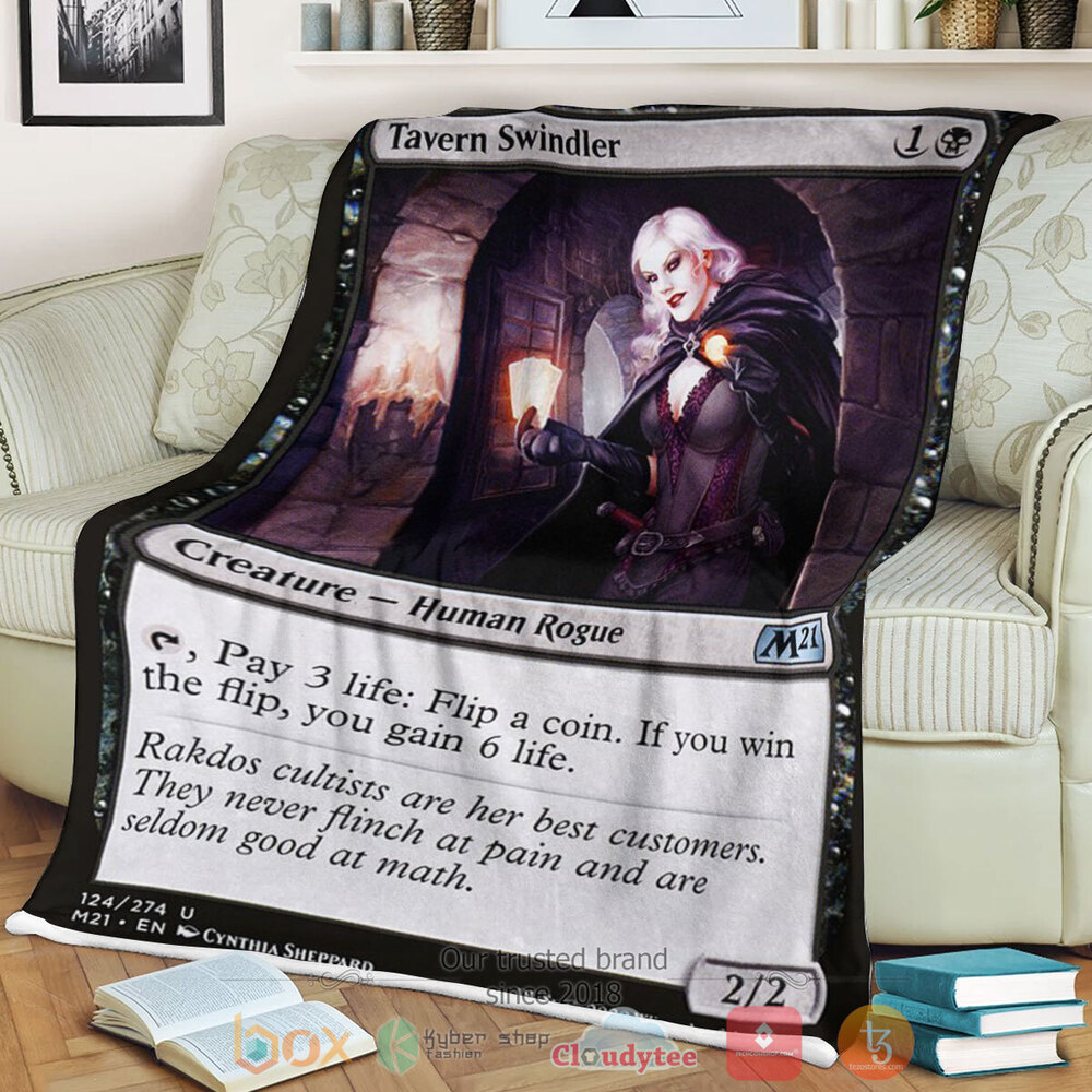 Game MTG Tavern Swindler Fleece Blanket