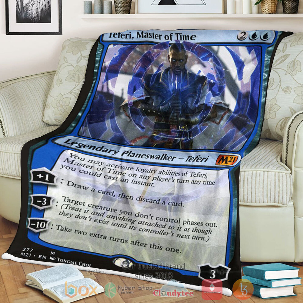 Game MTG Teferi Master Of Time Fleece Blanket