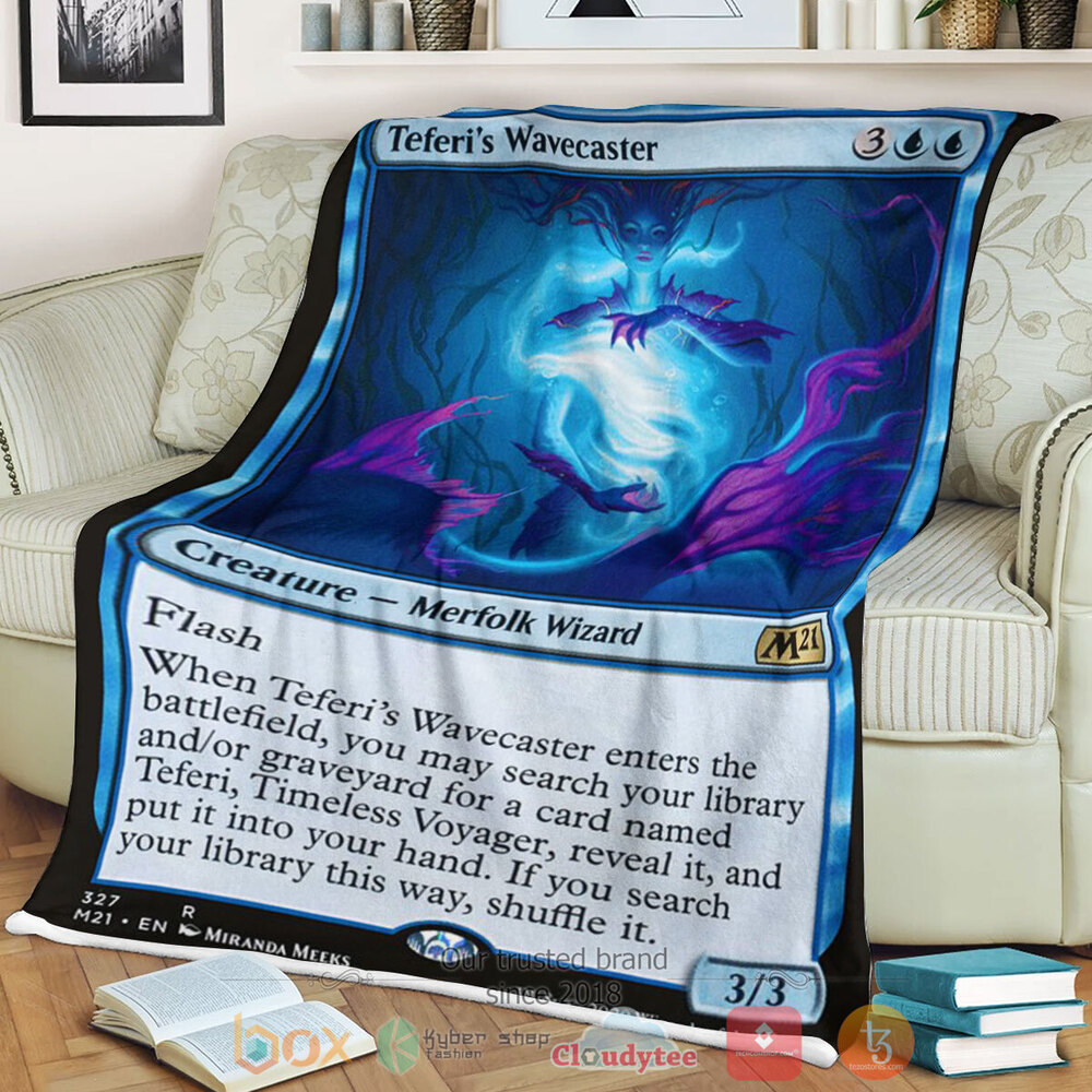 Game MTG Teferi S Wavecaster Fleece Blanket