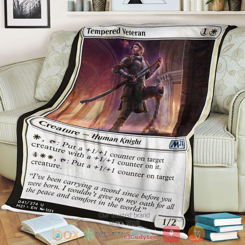 Game MTG Tempered Veteran Fleece Blanket