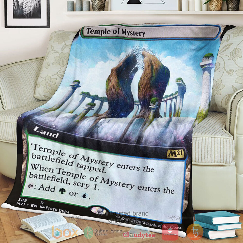 Game MTG Temple Of Mystery Fleece Blanket