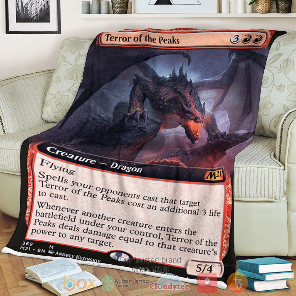 Game MTG Terror Of The Peaks Fleece Blanket