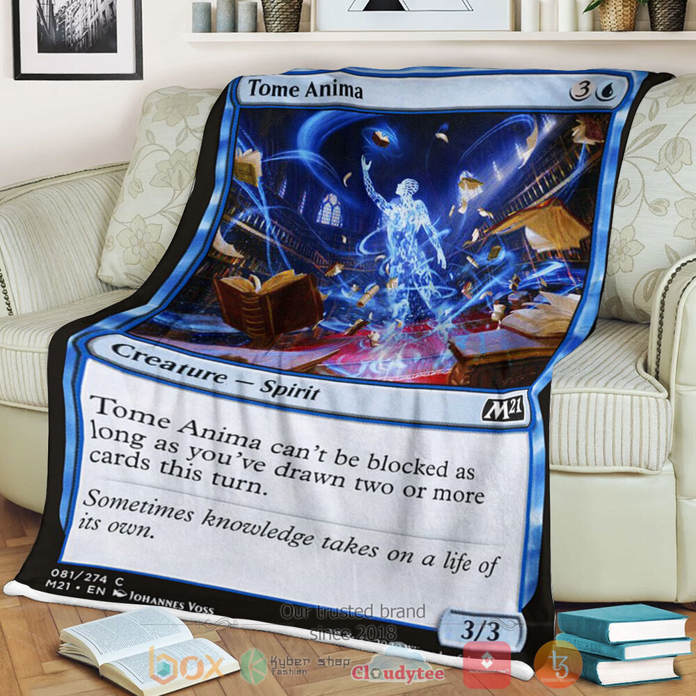 BEST Magic The Gathering Tome Anima Soft Blanket 1 Game MTG Tome Anima Fleece Blanket