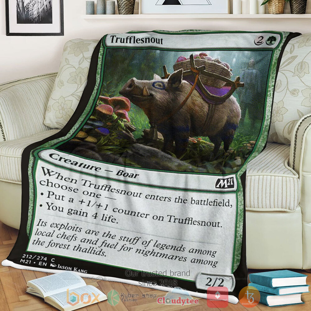 BEST Magic The Gathering Trufflesnout Soft Blanket 3 Game MTG Trufflesnout Fleece Blanket