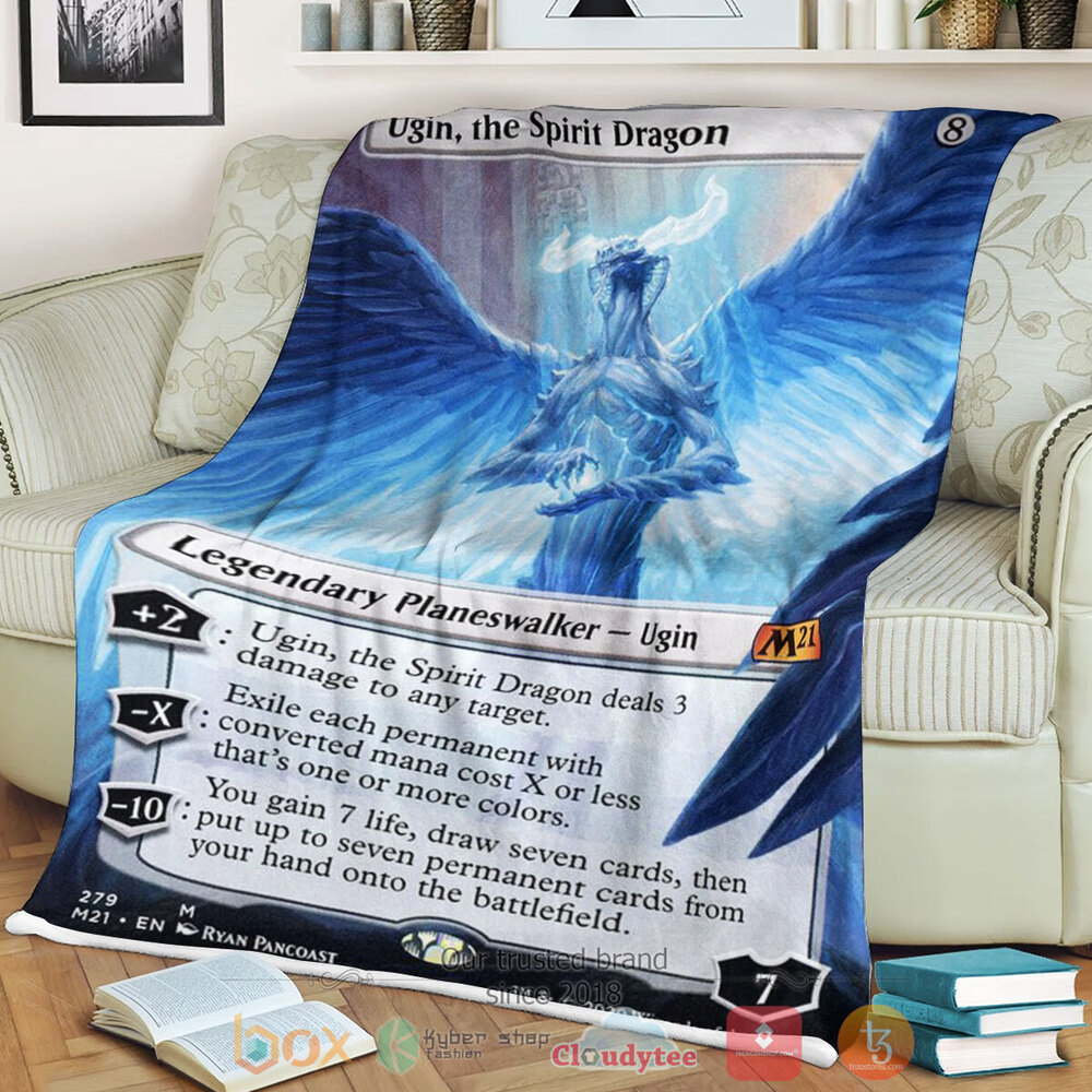 Game MTG Ugin The Spirit Dragon Fleece Blanket