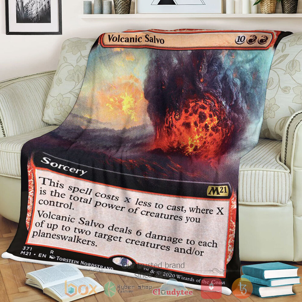 Game MTG Volcanic Salvo Fleece Blanket