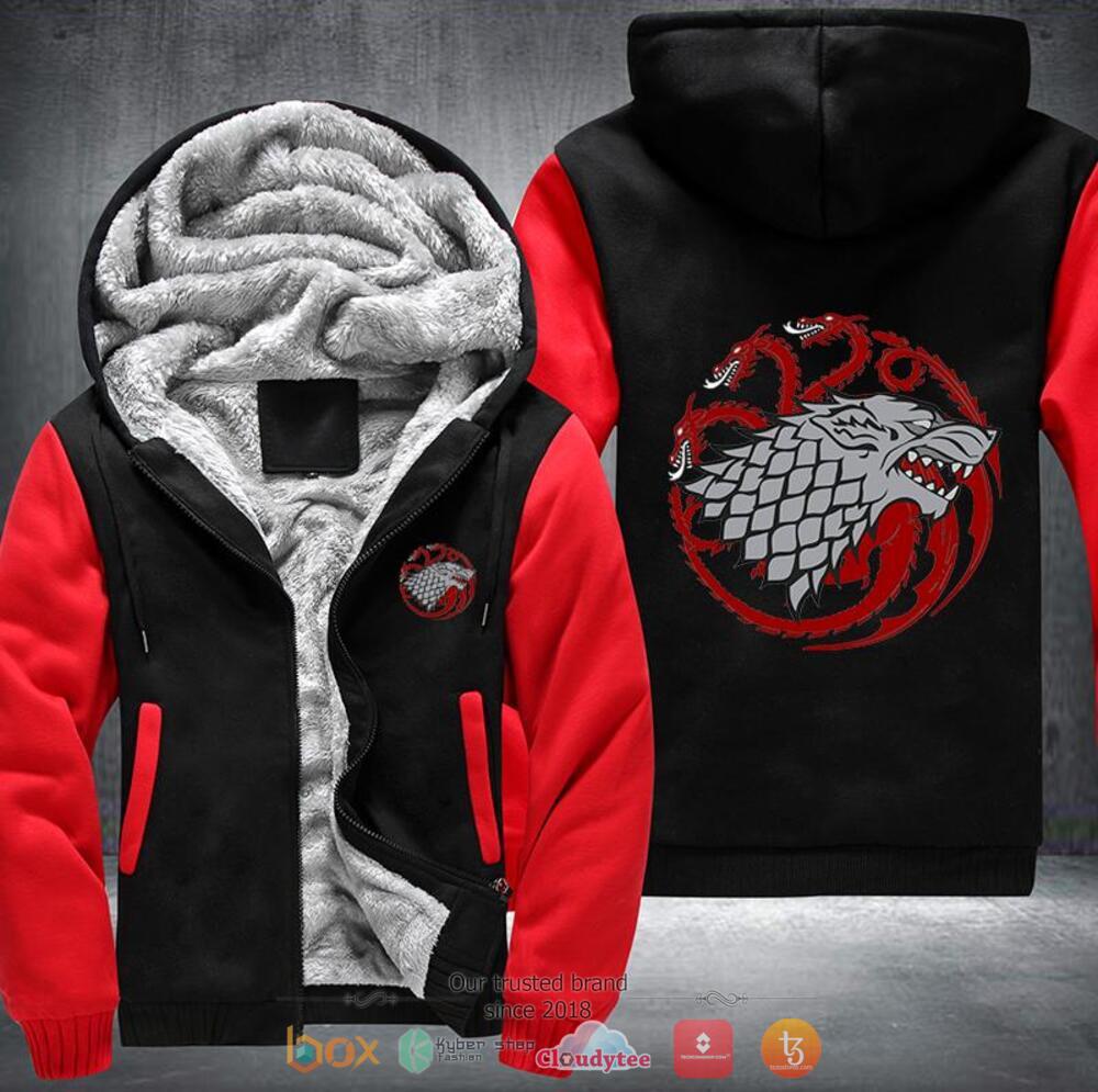 House Stark Game of Thrones Fleece hoodie 1 Game of Thrones House Stark Fleece hoodie