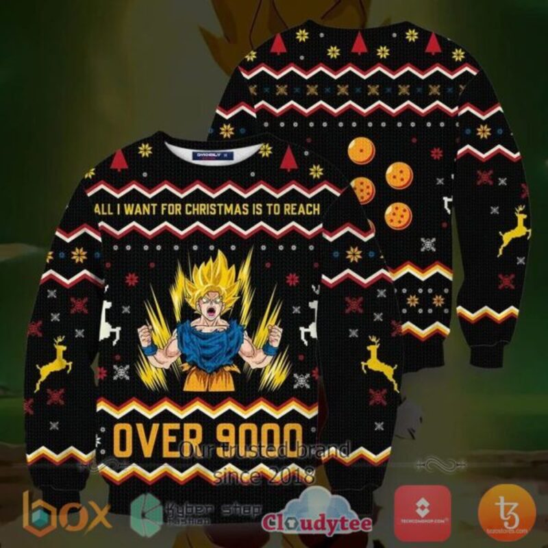 BEST Goku Dragon Ball Anime Xmas Sweater 2 Goku Dragon Ball Anime Christmas Sweater