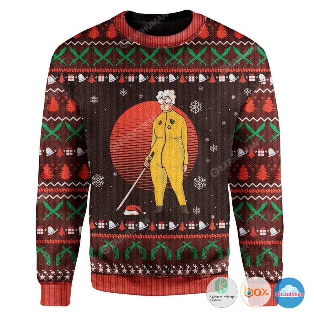 Grandma Claus Christmas Sweater 2 Grandma Claus Christmas Sweater 1