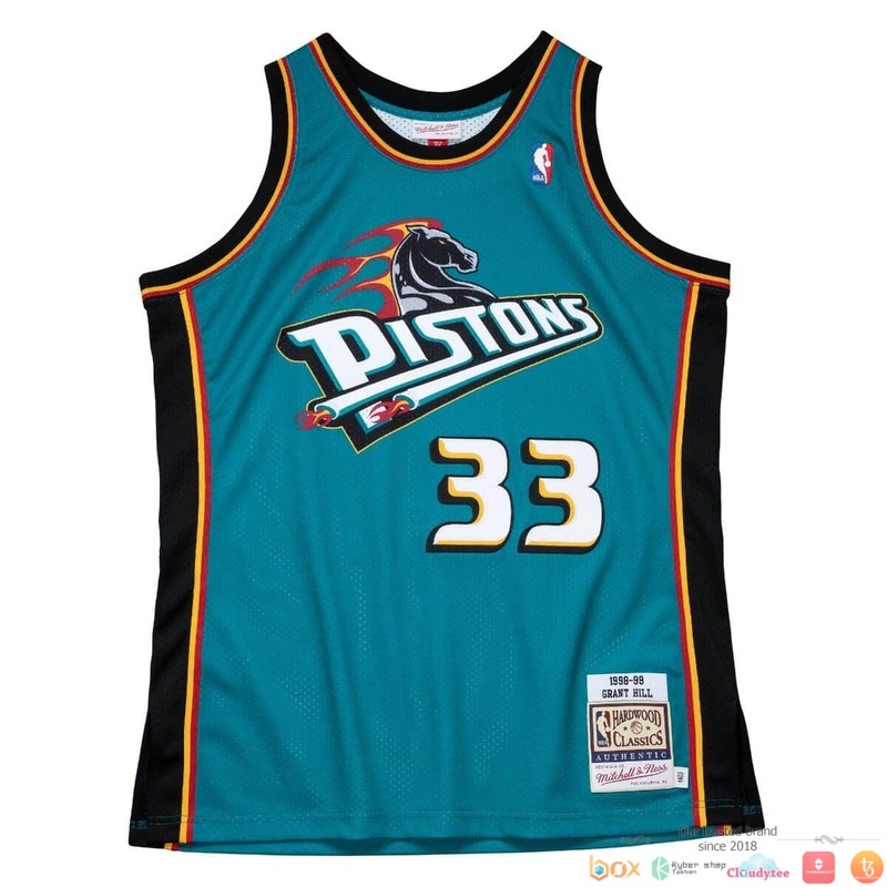 Grant Hill 33 Detroit Pistons Basketball Jersey 2 Grant Hill 33 Detroit Pistons NBA Basketball Jersey 1