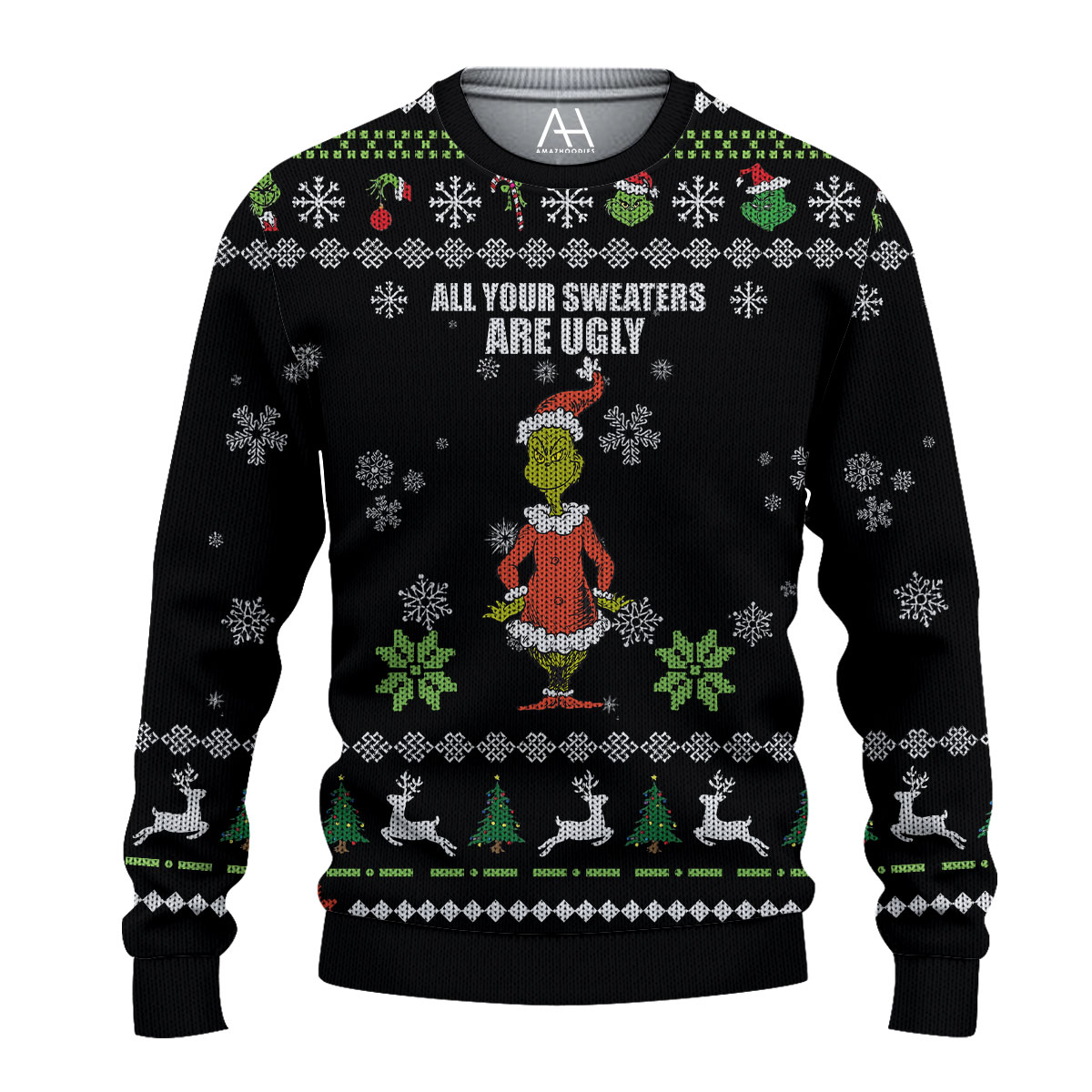 HOT Grinch All Your Sweater Are Sweater 2 Grinch All Your Sweater Are Ugly 3D All Over Printed Ugly Sweater 1