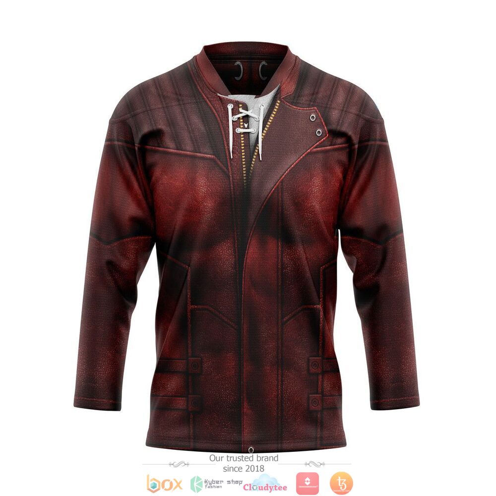 Guardians Of The Galaxy Star Lord hockey jersey