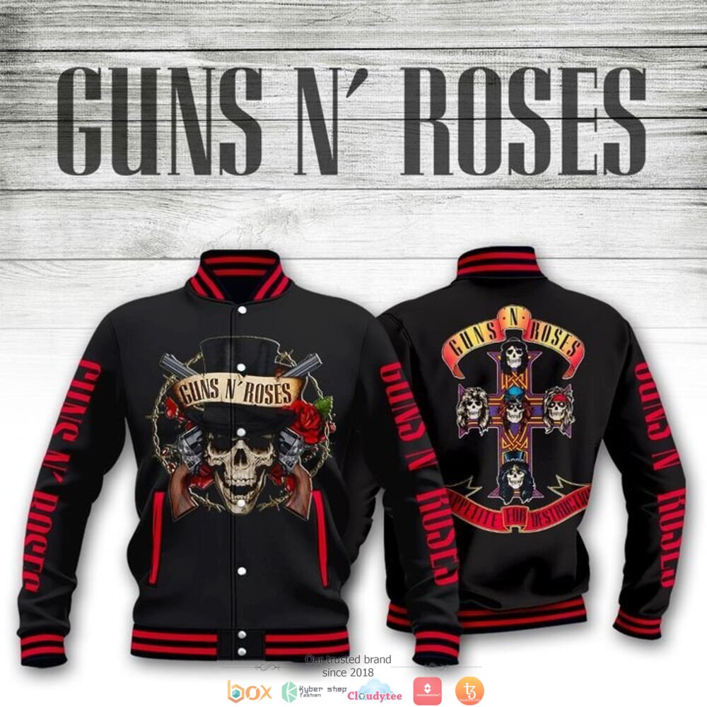 Guns N Roses band Appetite for Destruction Baseball jacket