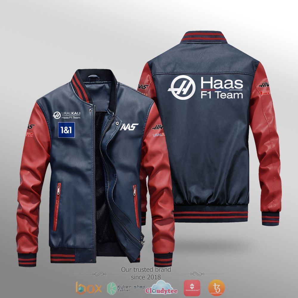 HAAS F1 Team Leather bomber jacket 1