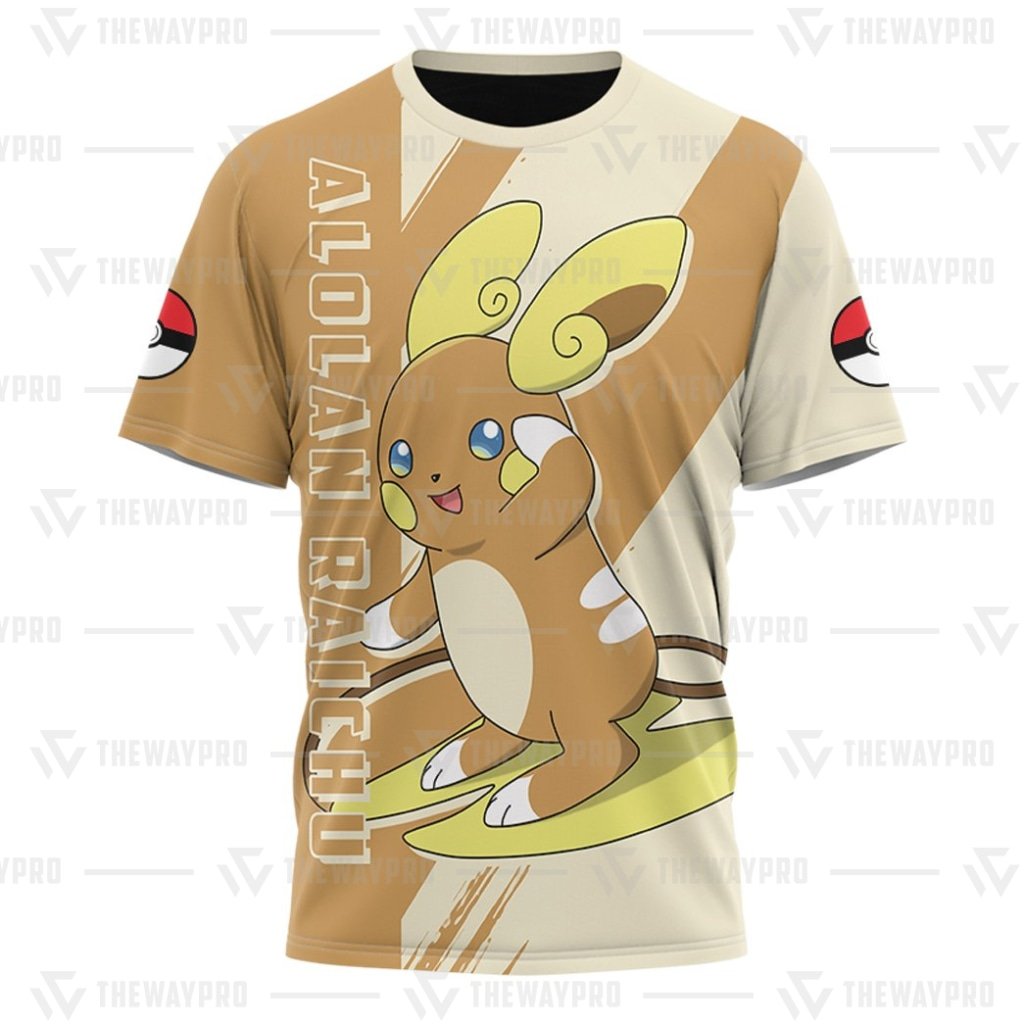 HOT Anime Pocket Monsters Alolan Raichu 3D T Shirt