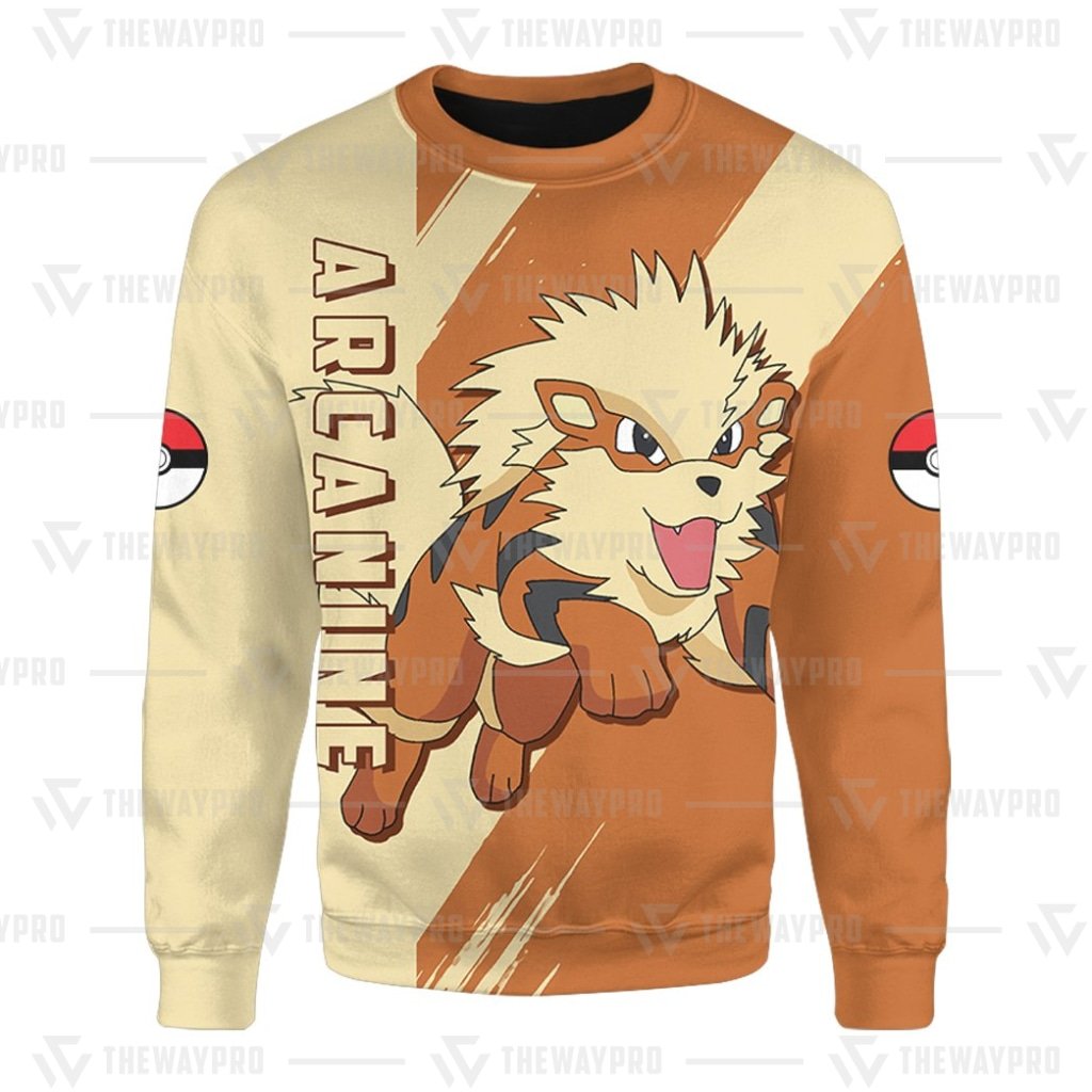 HOT Anime Pocket Monsters Arcanine Merry Christmas Sweater