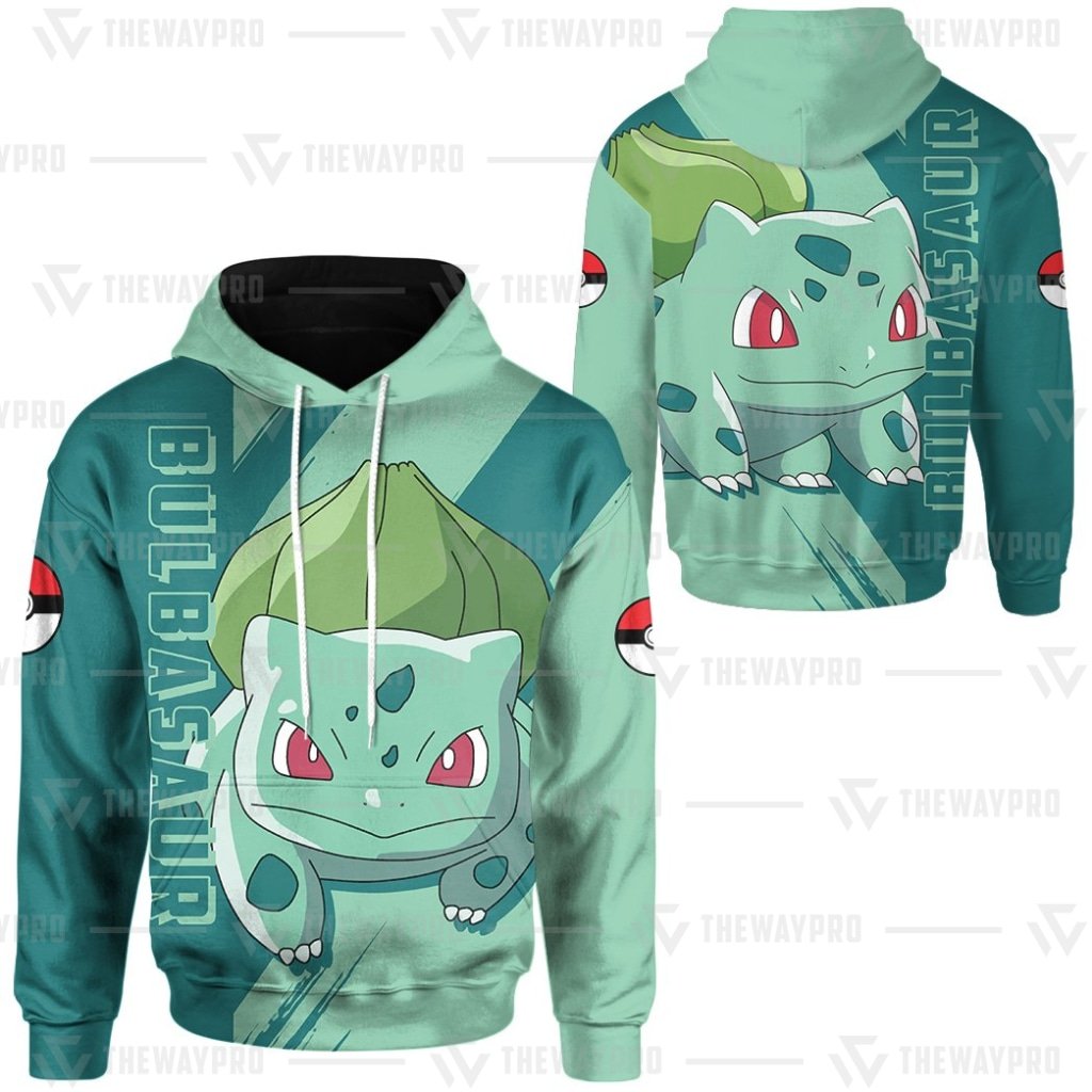 HOT Anime Pocket Monsters Bulbasaur 3D Hoodie 1 HOT Anime Pocket Monsters Bulbasaur 3D Hoodie