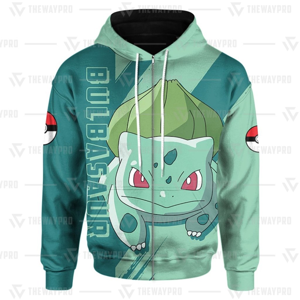HOT Anime Pocket Monsters Bulbasaur 3D Hoodie 4 HOT Anime Pocket Monsters Bulbasaur 3D Hoodie 1 2 3
