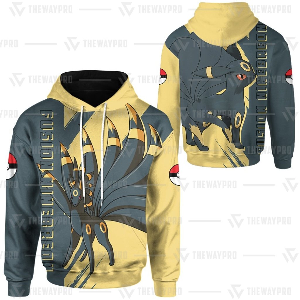HOT Anime Pocket Monsters Fusion Ninebreon 3D Hoodie