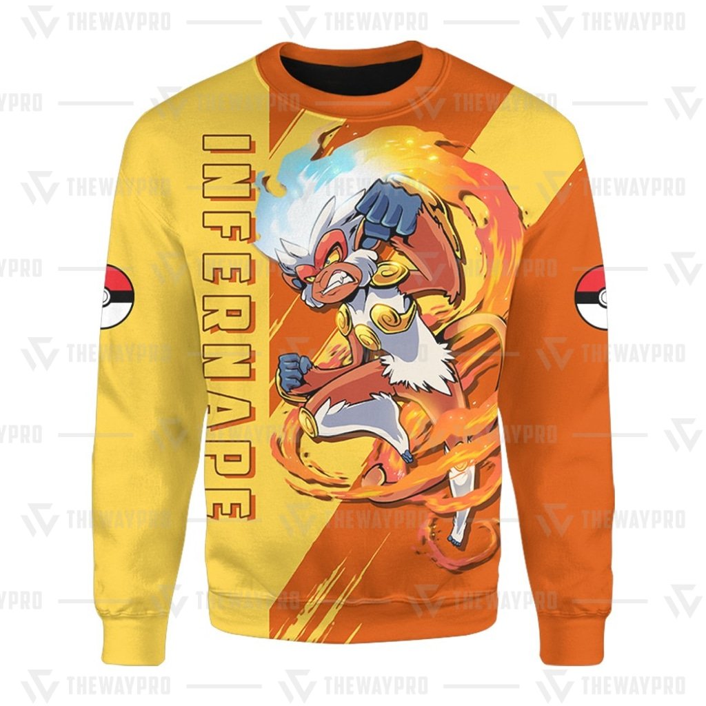 HOT Anime Pocket Monsters Infernape Merry Christmas Sweater