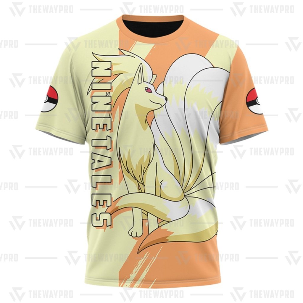 HOT Anime Pocket Monsters Ninetales 3D T Shirt
