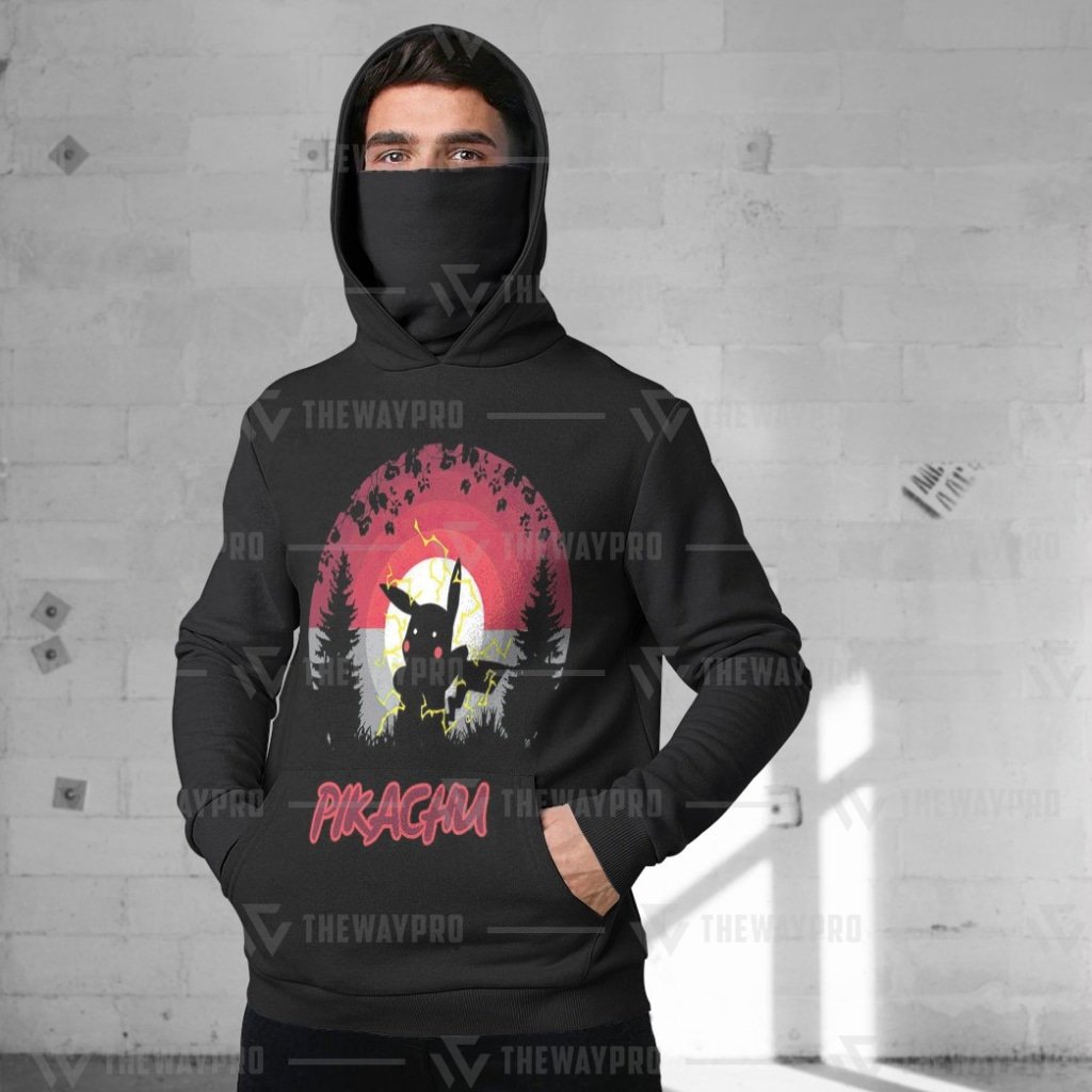 HOT Anime Pocket Monsters Pikachu Snood 3D Hoodie
