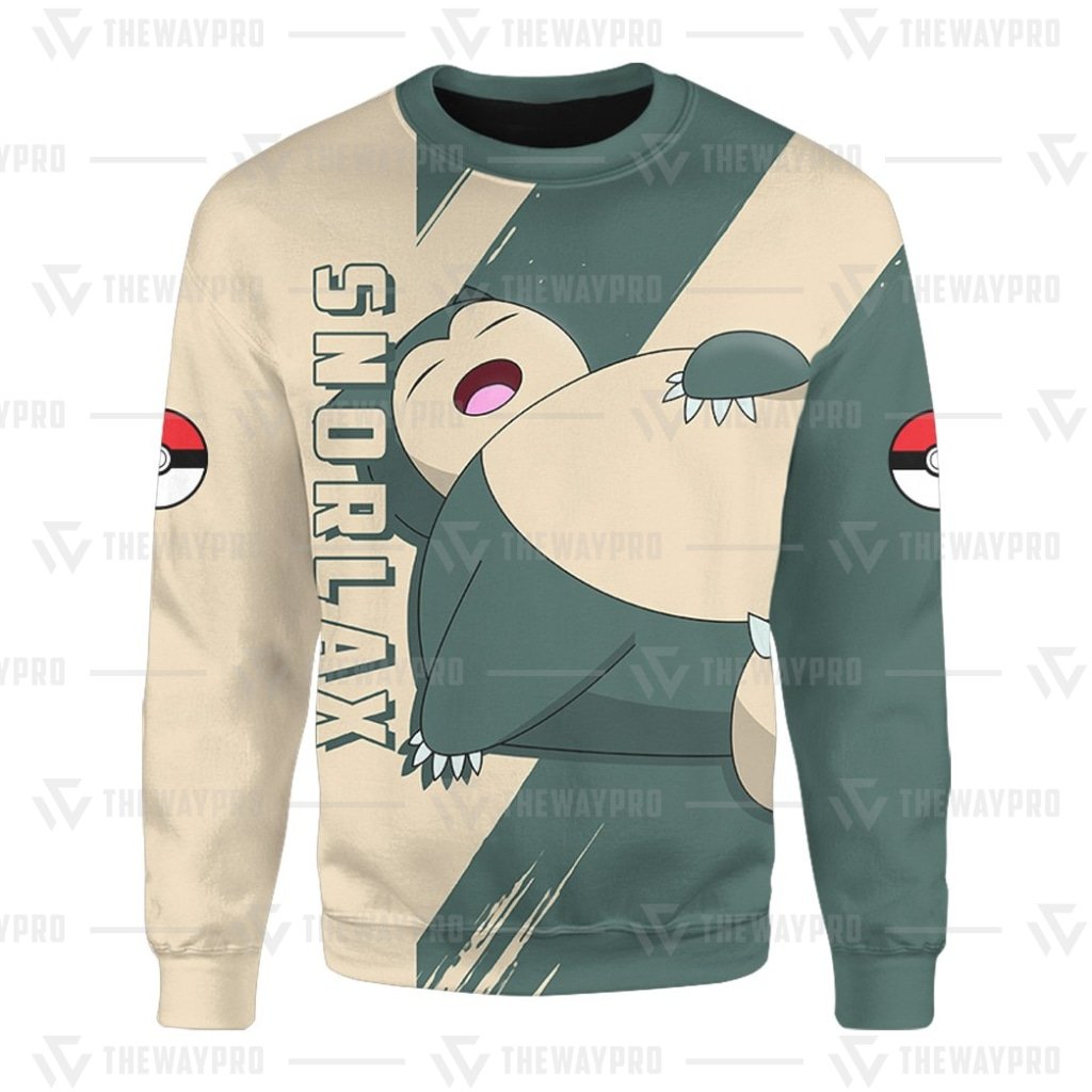 HOT Anime Pocket Monsters Snorlax Merry Christmas Sweater
