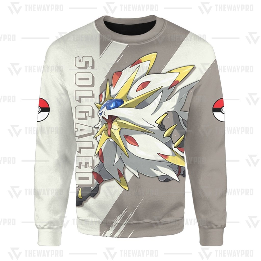 HOT Anime Pocket Monsters Solgaleo Legendary Merry Christmas Sweater