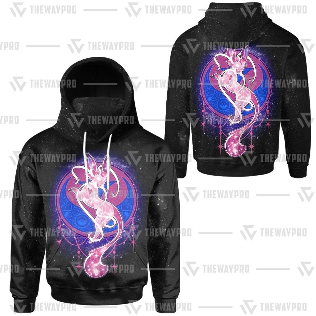 HOT Anime Pocket Monsters Sylveon Starry Snood 3D Hoodie 4 HOT Anime Pocket Monsters Sylveon Starry Snood 3D Hoodie 1 2 3