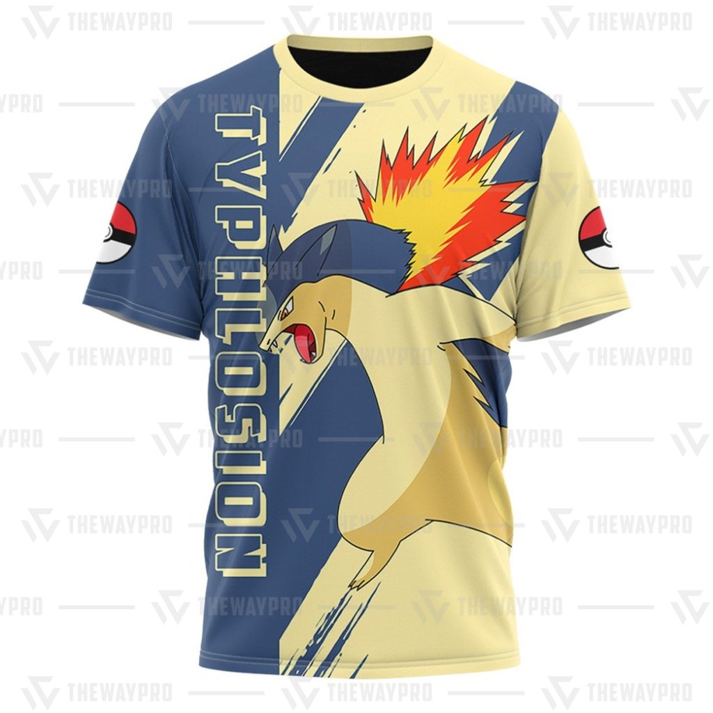 HOT Anime Pocket Monsters Typhlosion 3D T Shirt